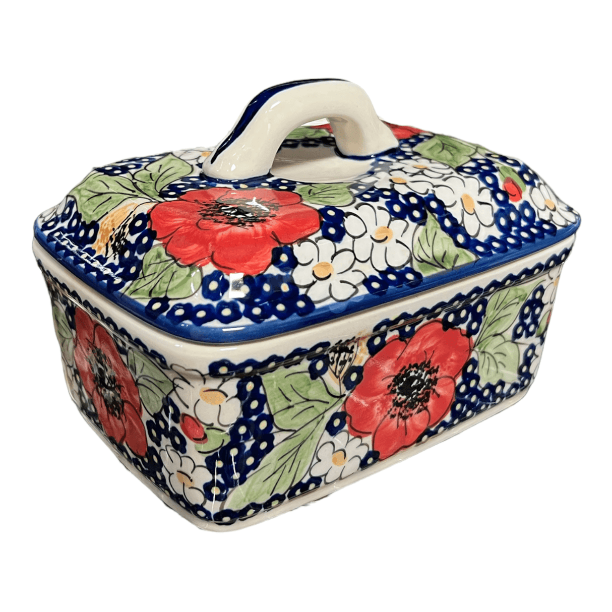 Butter Box, 5.75" x 4.25" in "Poppies & Posies" by Manufaktura | M078S-IM02