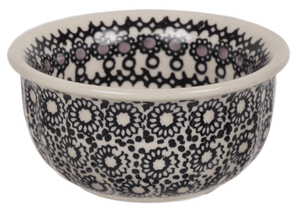 Bowl, Round, 3.5" in "Duet in Black & Grey" by Manufaktura | M081S-DPSC