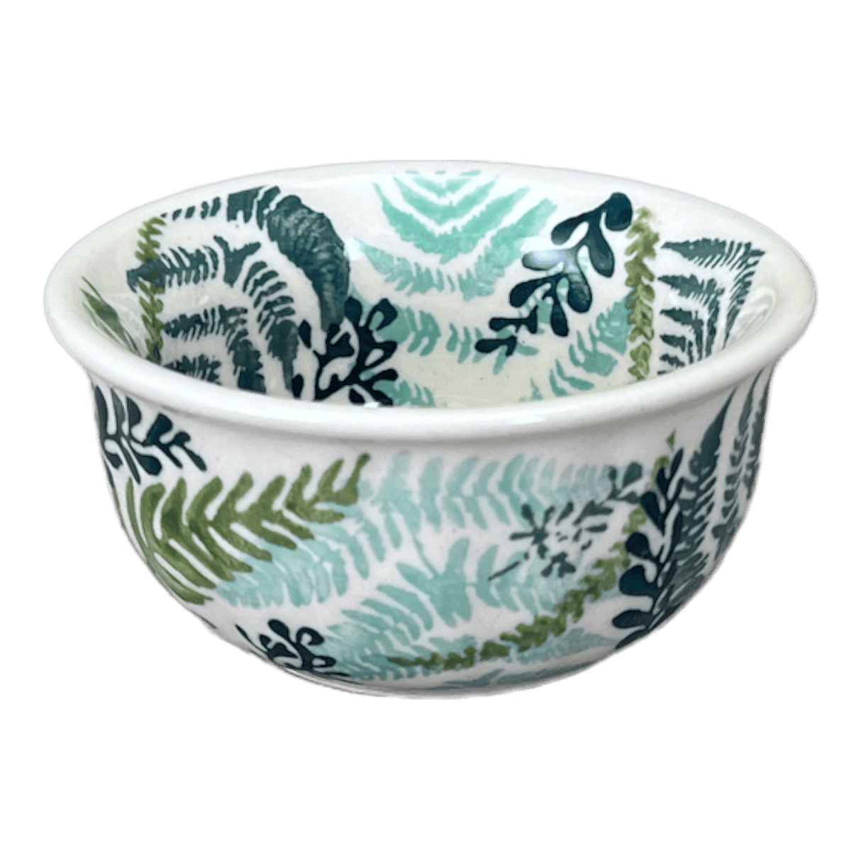 Bowl, Round, 3.5" in "Scattered Ferns" by Manufaktura | M081S-GZ39