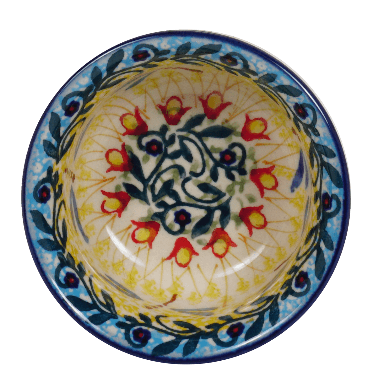 Bowl, Round, 3.5" in "Dragonfly Delight" by Manufaktura | M081S-JZ36