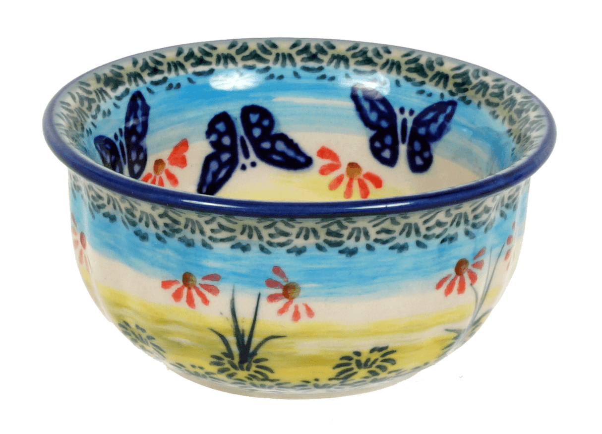 Bowl, Round, 3.5" in "Butterflies in Flight" by Manufaktura | M081S-WKM