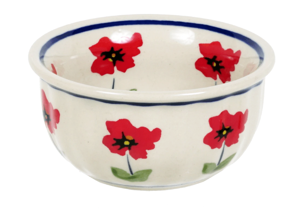 Bowl, Round, 3.5" in "Poppy Garden" by Manufaktura | M081T-EJ01
