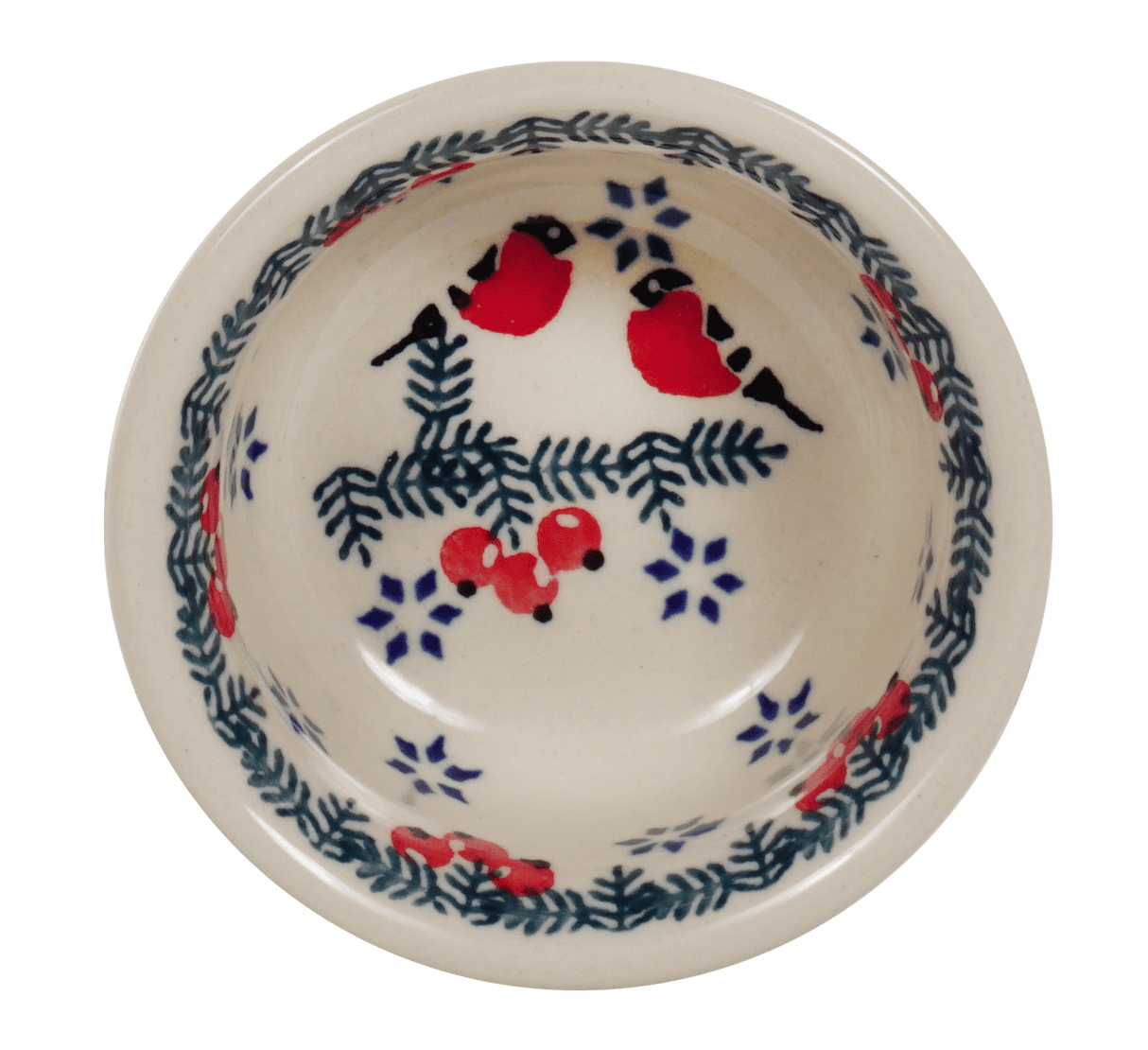 Bowl, Round, 3.5" in "Red Bird" by Manufaktura | M081T-GILE