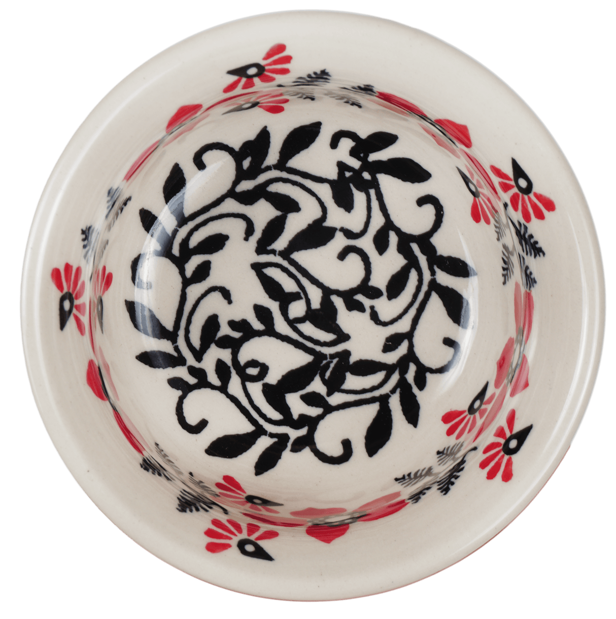 Bowl, Round, 3.5" in "Scarlet Garden" by Manufaktura | M081T-KK01