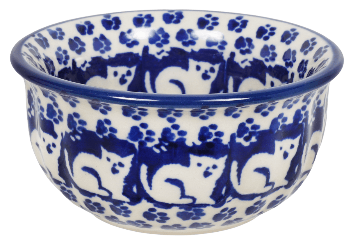 Bowl, Round, 3.5" in "Kitty Cat Path" by Manufaktura | M081T-KOT6