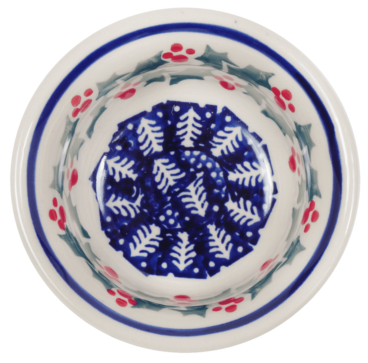 Bowl, Round, 3.5" in "Holiday Cheer" by Manufaktura | M081T-NOS2