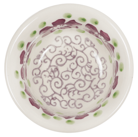 Bowl, Round, 3.5" in "Merlot Garden" by Manufaktura | M081T-P353