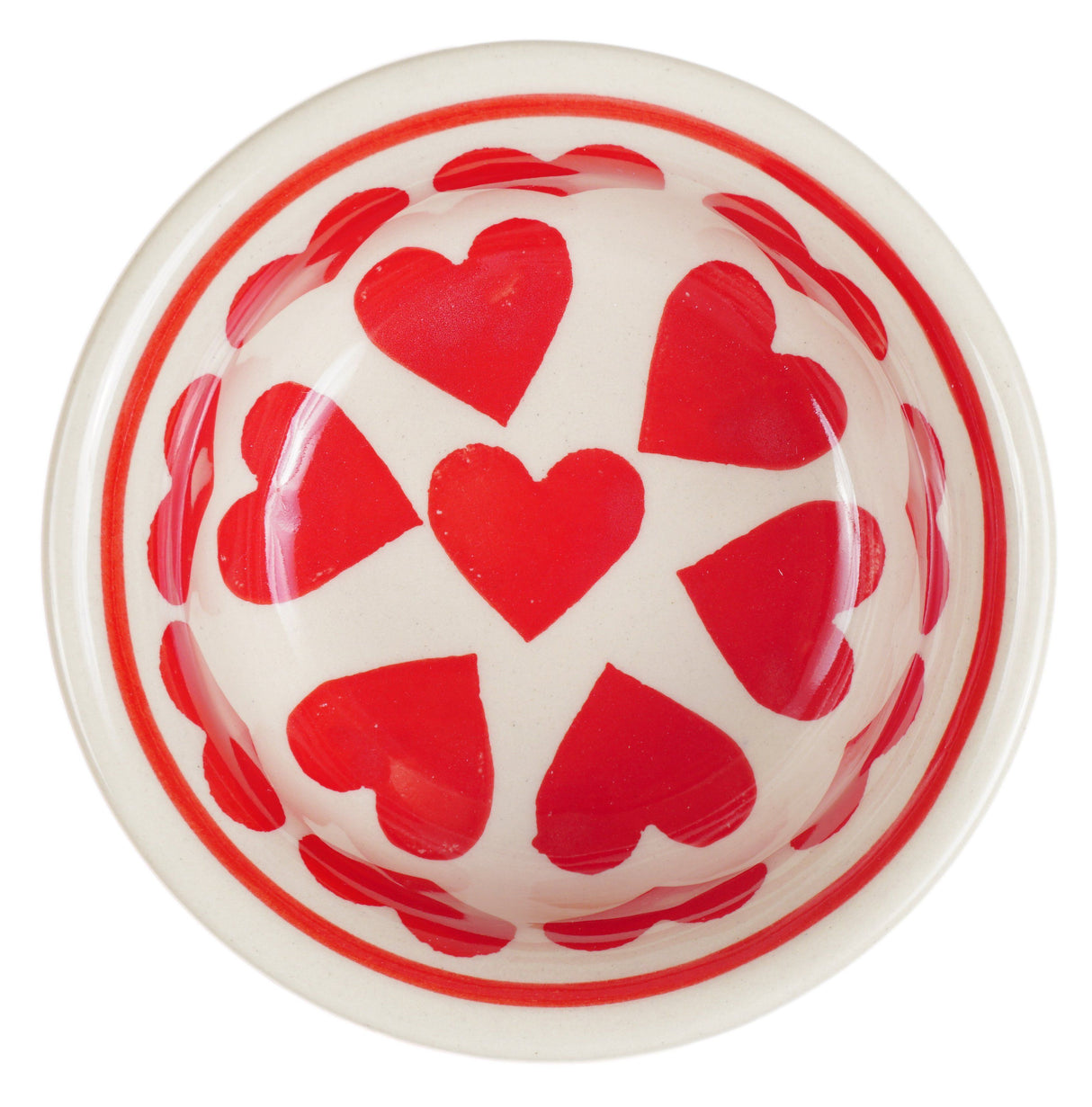 Bowl, Round, 3.5" in "Whole Hearted Red" by Manufaktura | M081T-SEDC