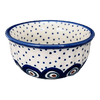 Polish Pottery 3.5" Bowl (Peacock Dot) | M081U-54K at PolishPotteryOutlet.com