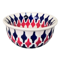 A picture of a Polish Pottery 3.5" Bowl (Shock Waves) | M081U-GZ42 as shown at PolishPotteryOutlet.com/products/3-5-bowl-gz42-m081u-gz42