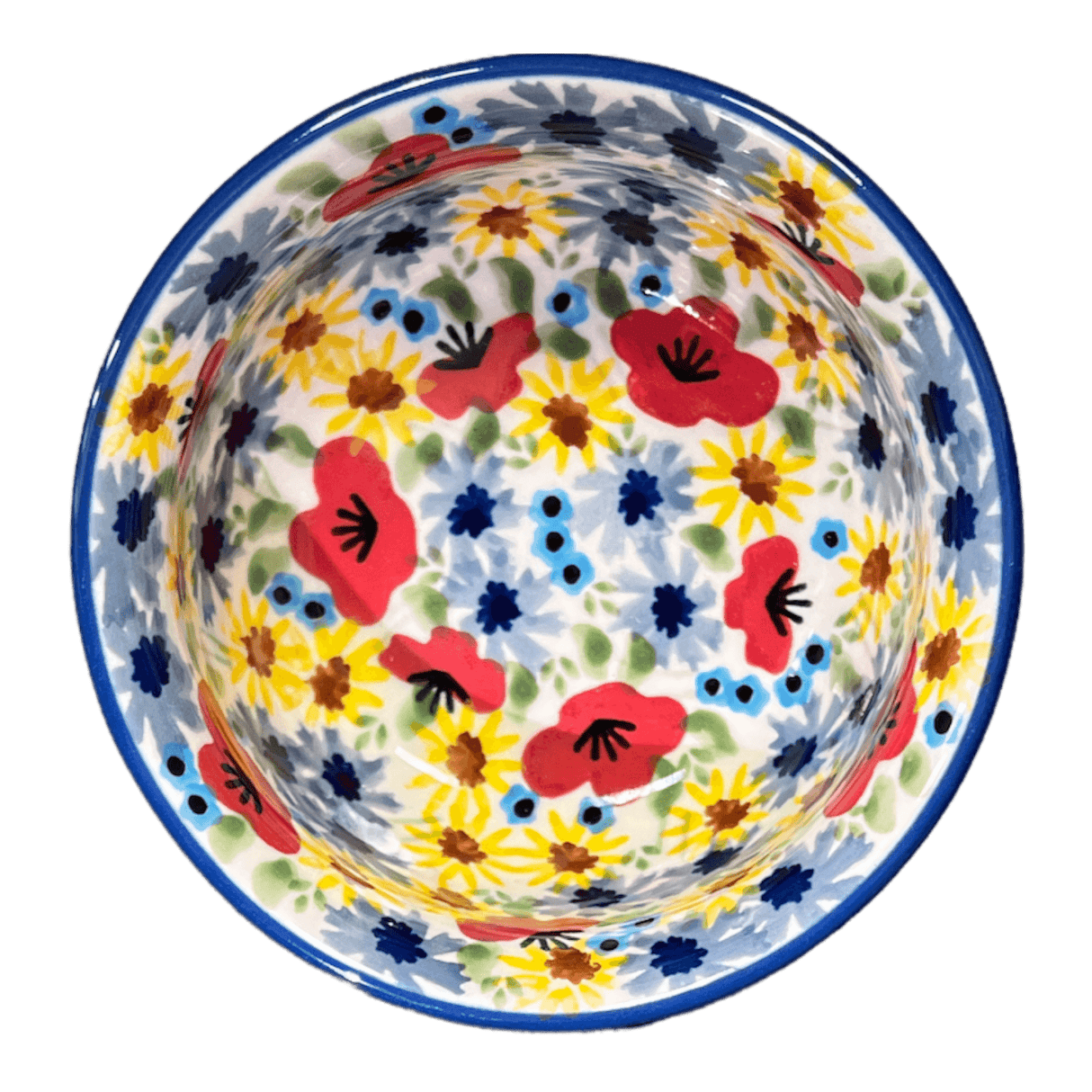 Bowl, Round, 4.5" in "Sunlit Blossoms" by Manufaktura | M082S-AS62