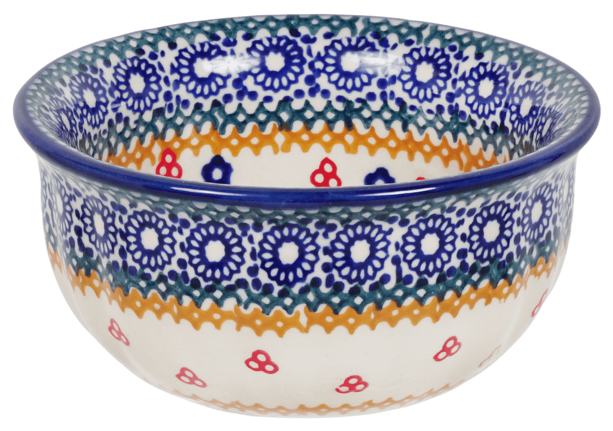 Bowl, Round, 4.5" in "Ruby Bouquet" by Manufaktura | M082S-DPCS