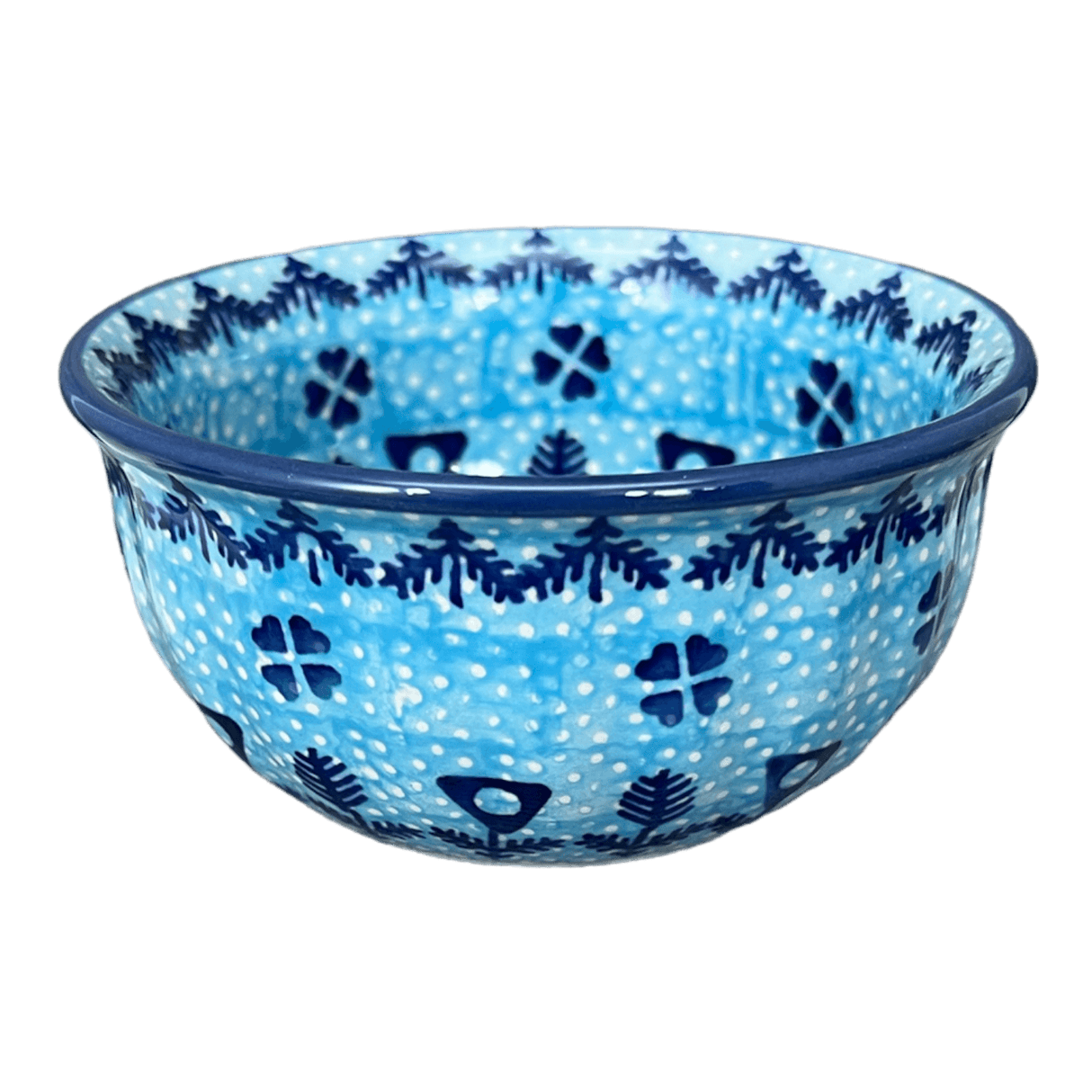 Bowl, Round, 4.5" in "Alpine Blues" by Manufaktura | M082S-DSN