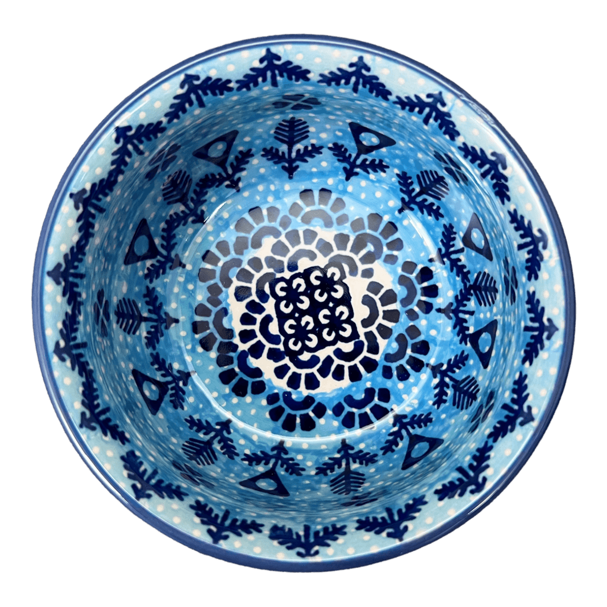 Bowl, Round, 4.5" in "Alpine Blues" by Manufaktura | M082S-DSN