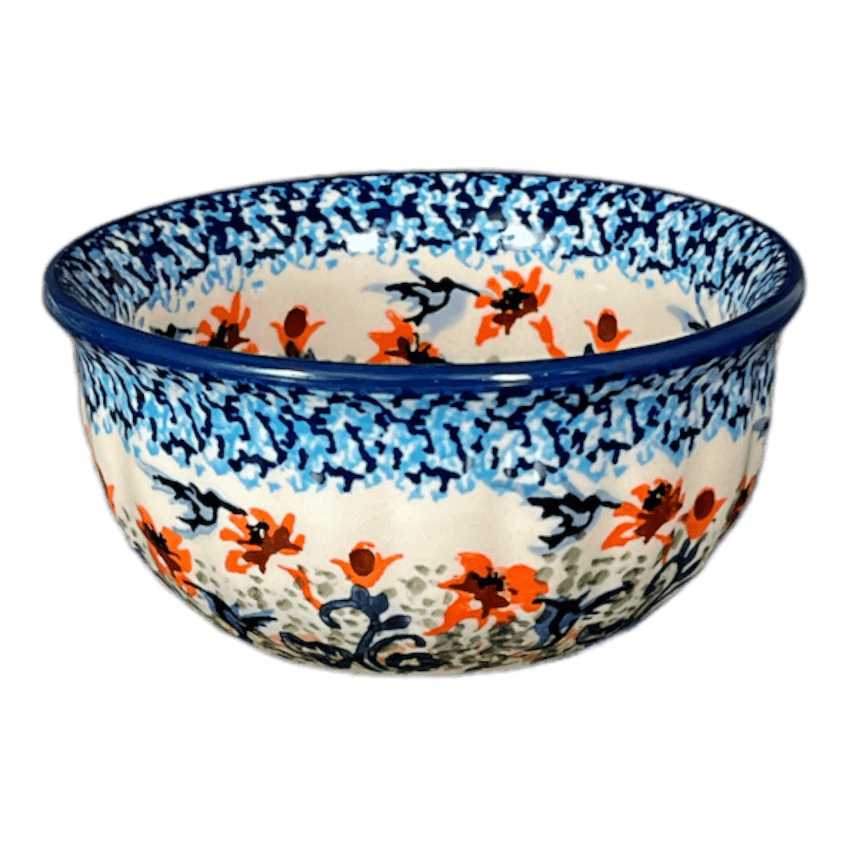 Bowl, Round, 4.5" in "Hummingbird Harvest" by Manufaktura | M082S-JZ35
