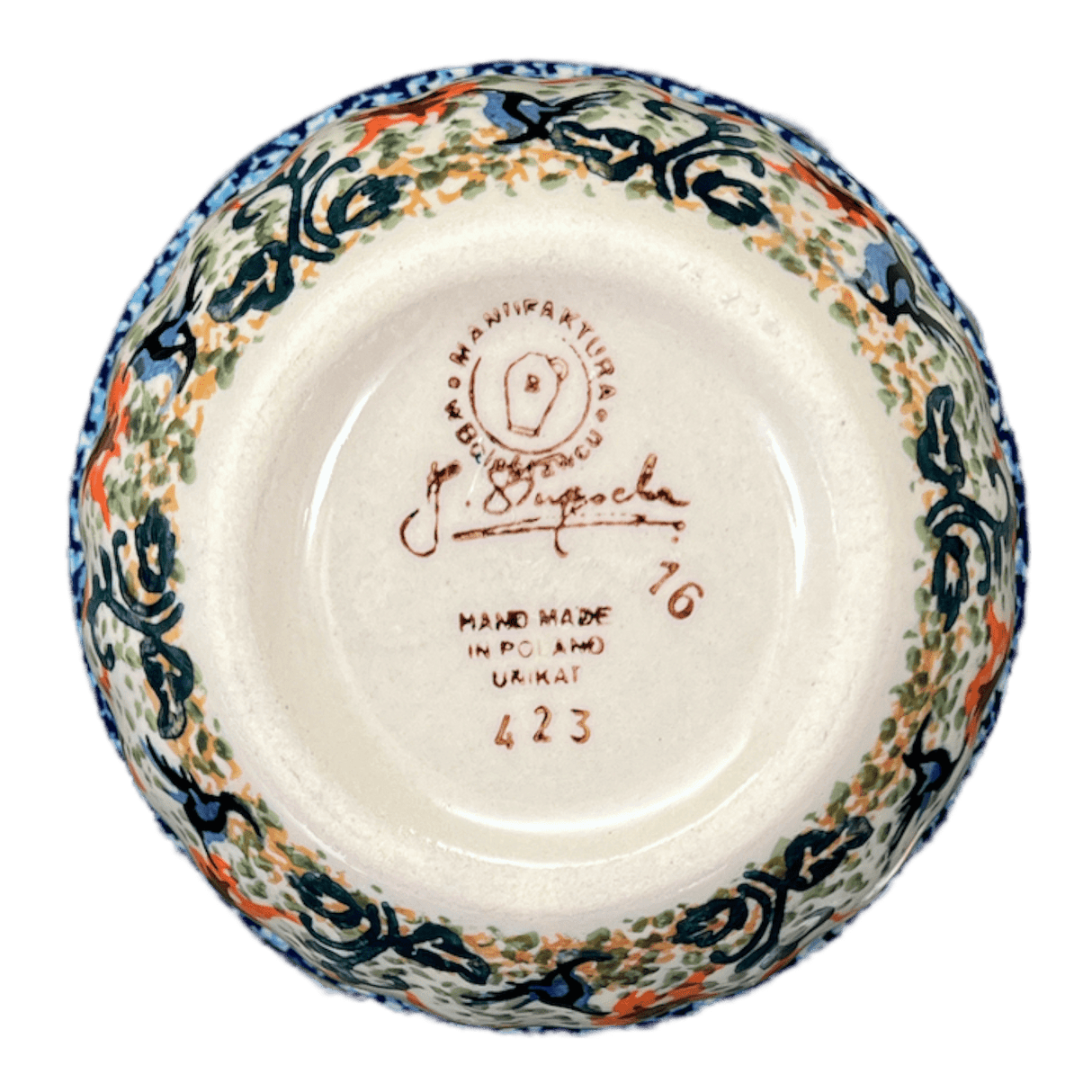 Bowl, Round, 4.5" in "Hummingbird Harvest" by Manufaktura | M082S-JZ35