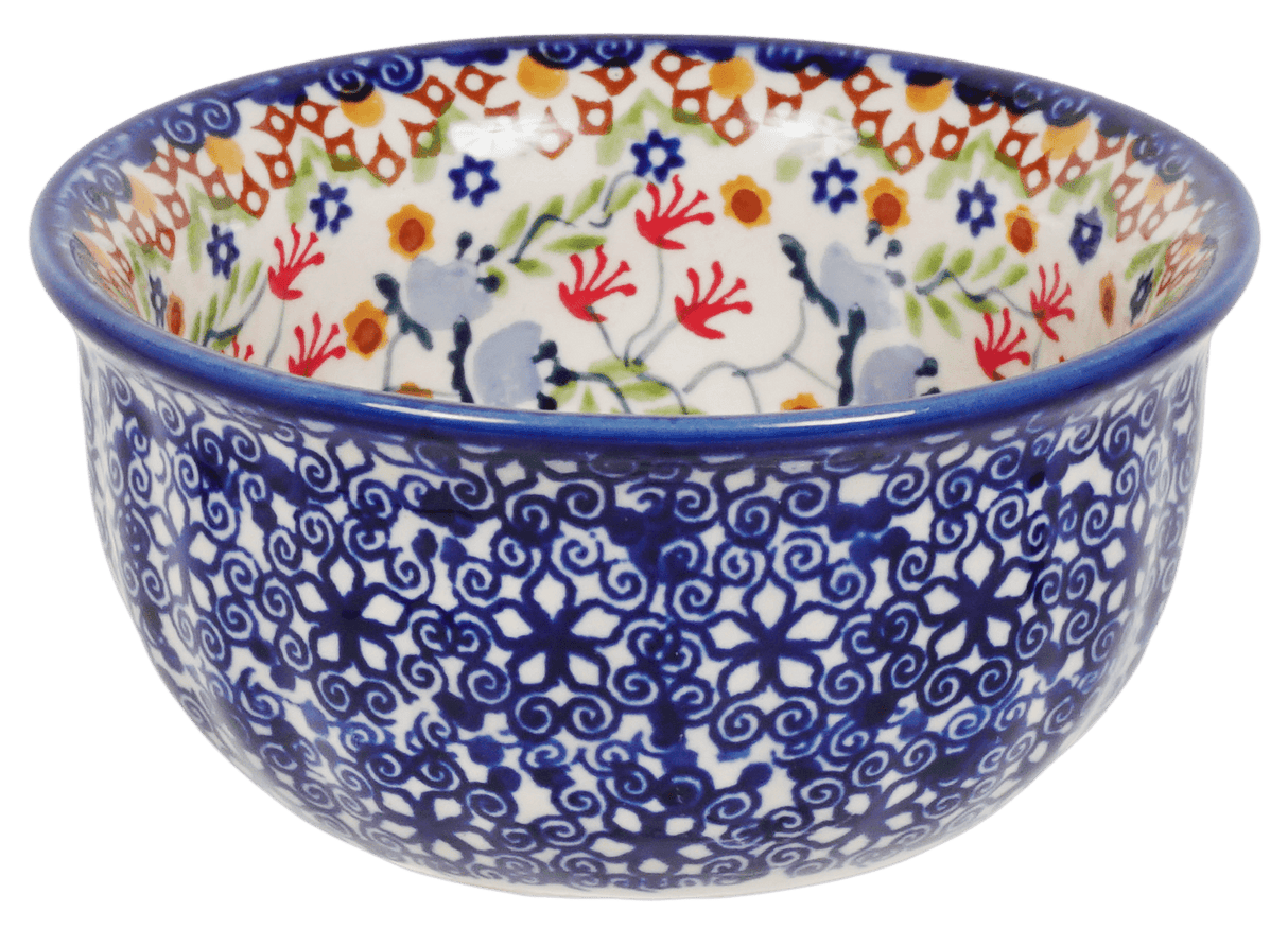Bowl, Round, 4.5" in "Wildflower Delight" by Manufaktura | M082S-P273