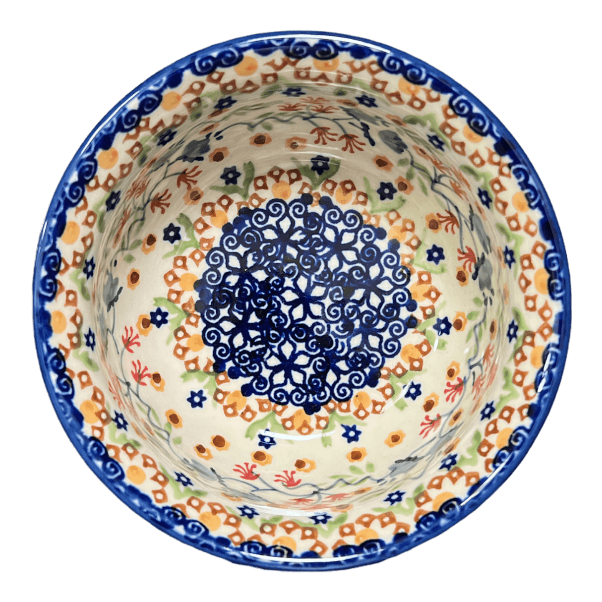 Bowl, Round, 4.5" in "Wildflower Delight" by Manufaktura | M082S-P273
