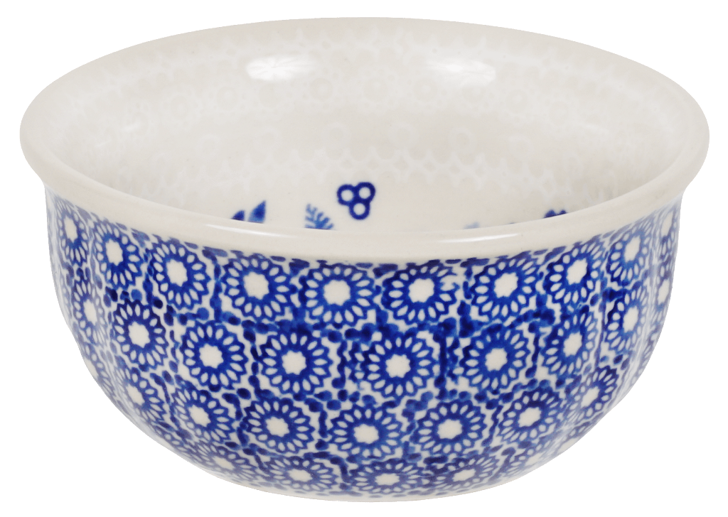 Bowl, Round, 4.5" in "Duet in Blue & White" by Manufaktura | M082S-SB04