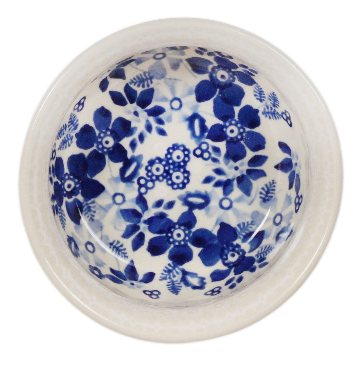 Bowl, Round, 4.5" in "Duet in Blue & White" by Manufaktura | M082S-SB04