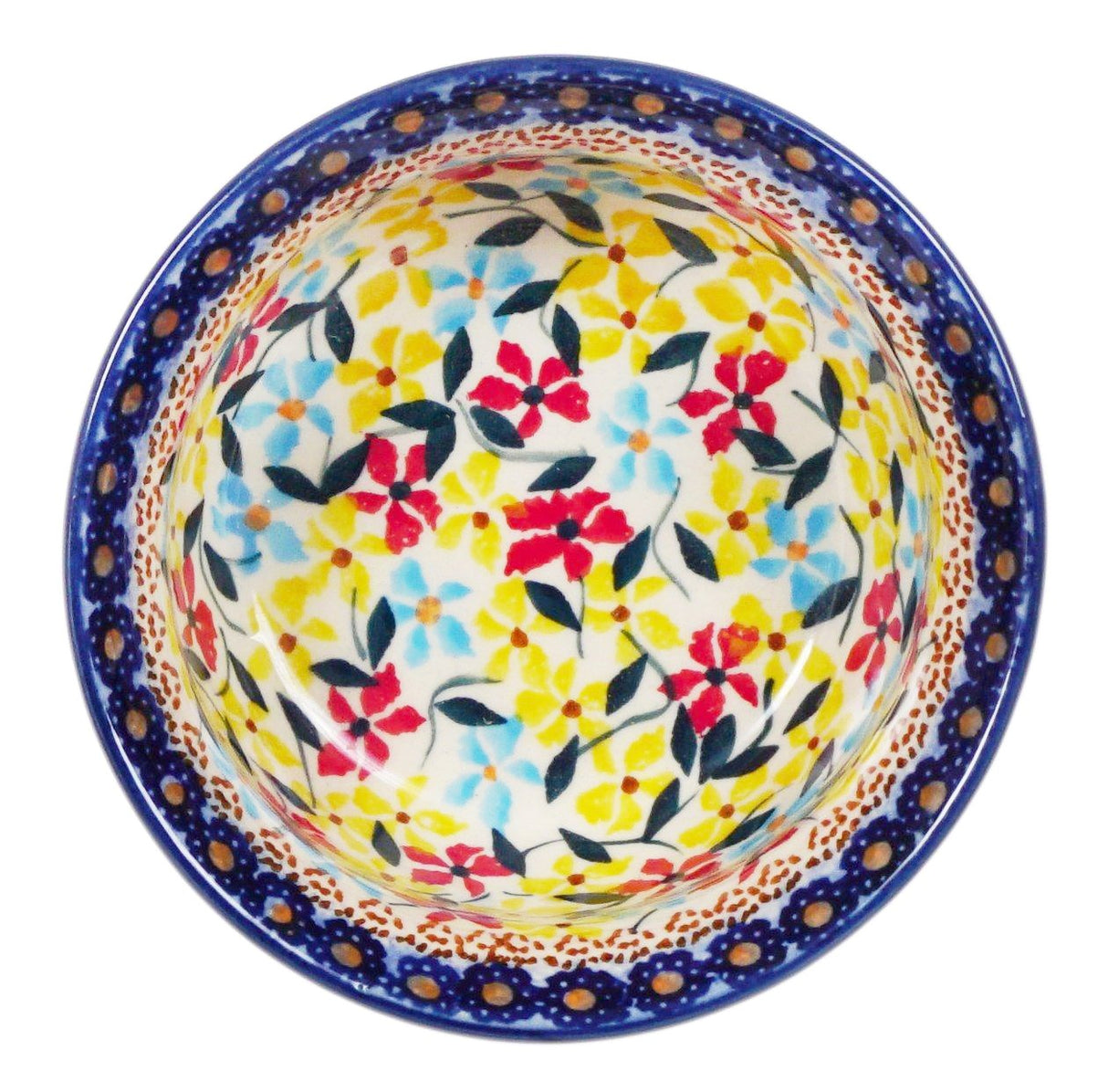 Bowl, Round, 4.5" in "Wildflower Mix" by Manufaktura | M082S-WK68
