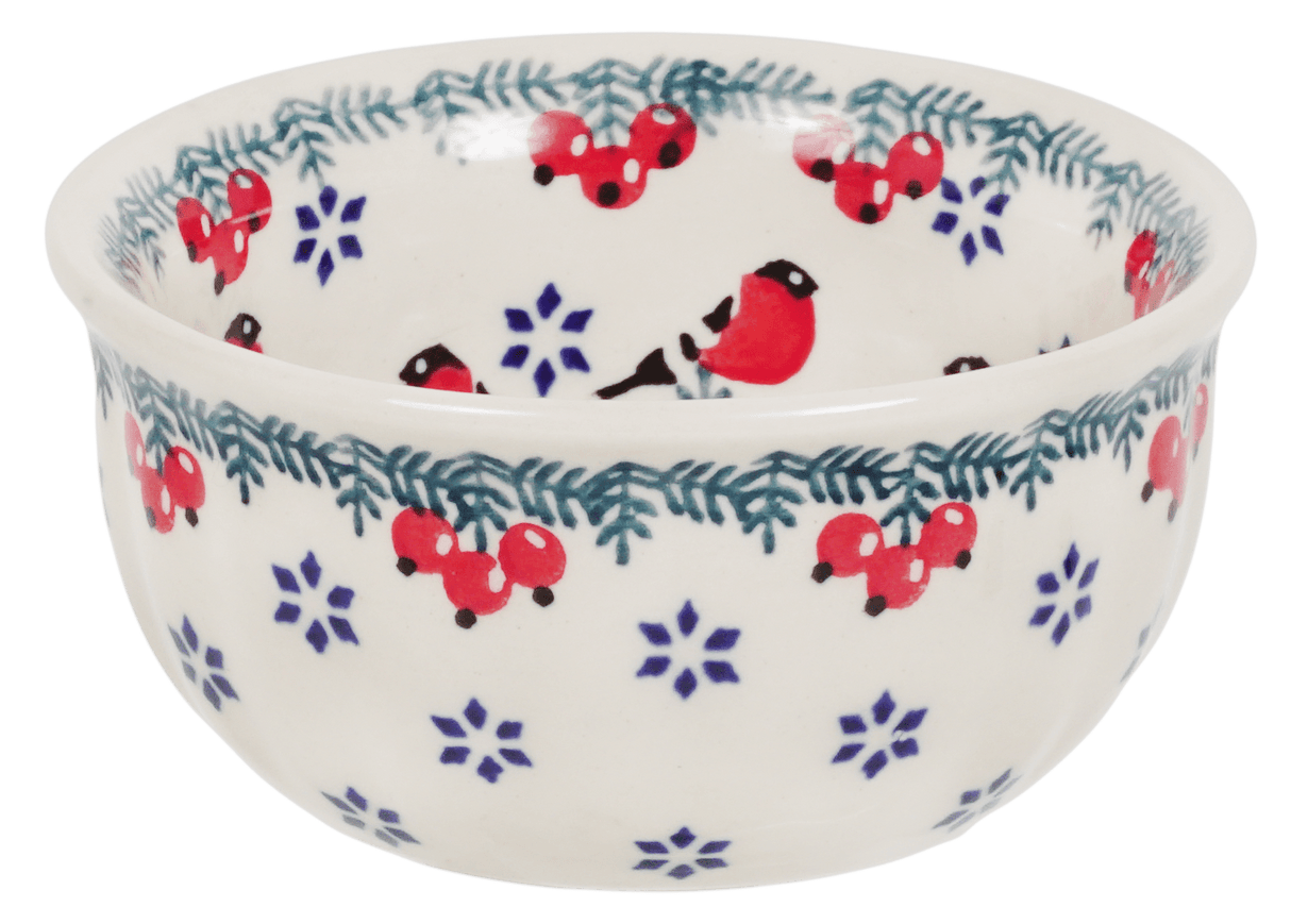 Bowl, Round, 4.5" in "Red Bird" by Manufaktura | M082T-GILE