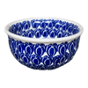 Polish Pottery 4.5" Bowl (Tulip Blues) | M082T-GP16 at PolishPotteryOutlet.com