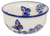 Polish Pottery 4.5" Bowl (Butterfly Garden) | M082T-MOT1 at PolishPotteryOutlet.com