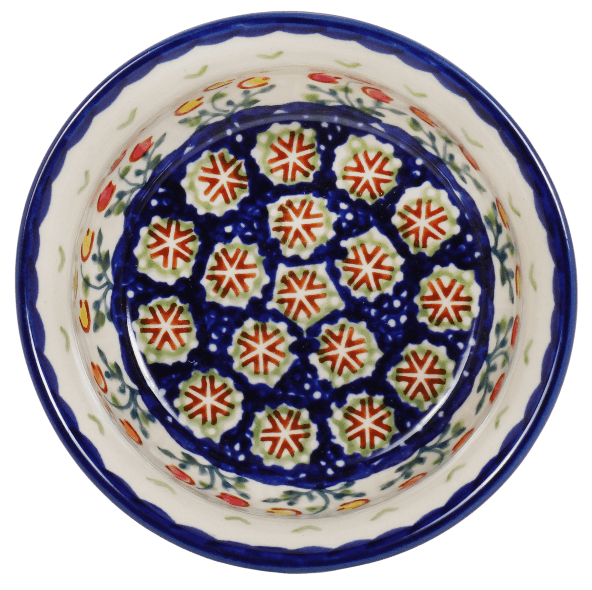 Bowl, Round, 4.5" in "Floral Spray" by Manufaktura | M082U-DSO