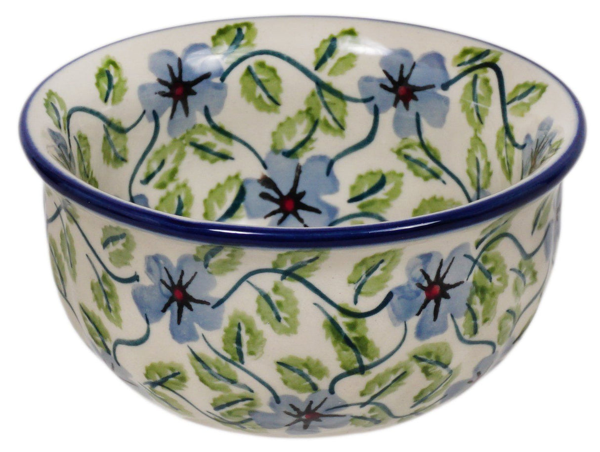Bowl, Round, 4.5" in "Periwinkle Vine" by Manufaktura | M082U-TAB1