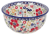 Polish Pottery 5.5" Bowl (Full Bloom) | M083S-EO34 at PolishPotteryOutlet.com