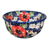 Polish Pottery 5.5" Bowl (Poppies & Posies) | M083S-IM02 at PolishPotteryOutlet.com