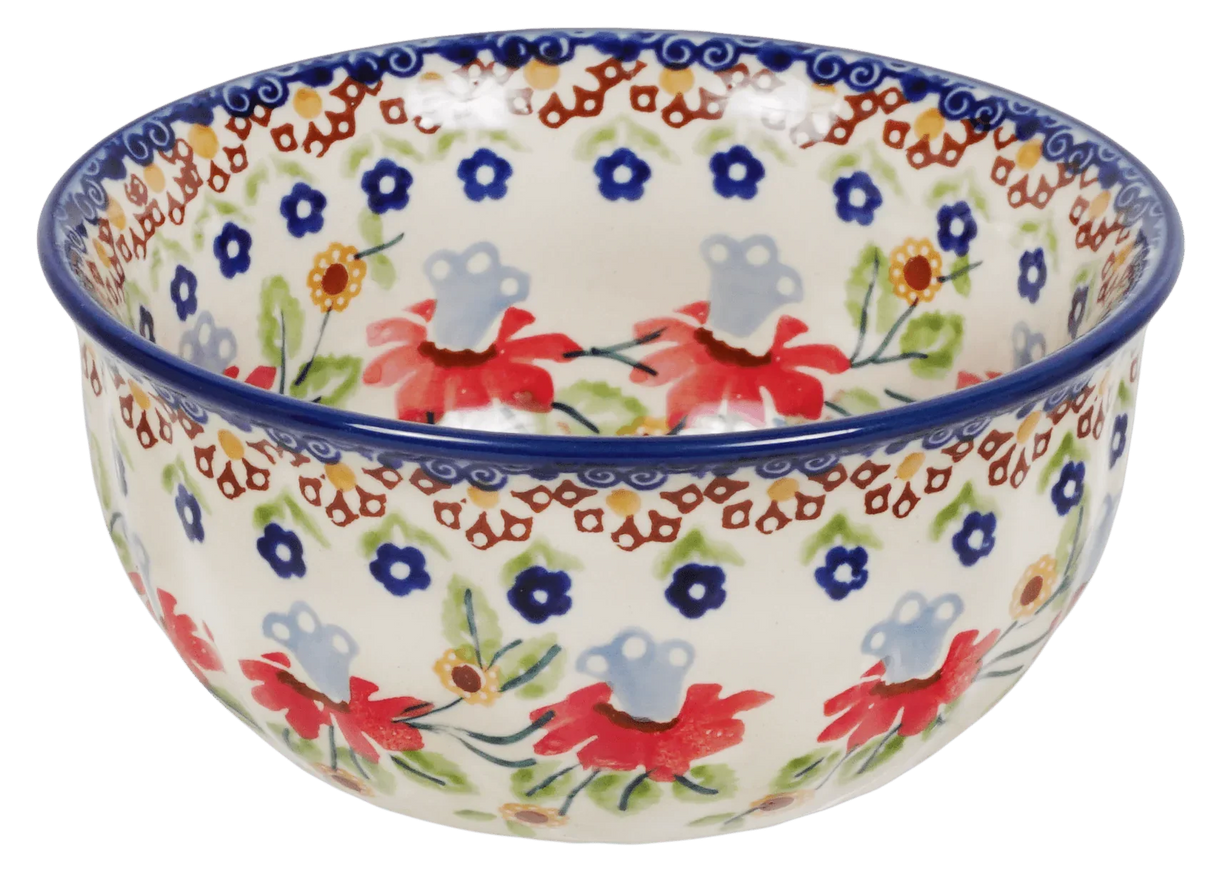 Bowl, Round, 5.5" in "Mediterranean Blossoms" by Manufaktura | M083S-P274