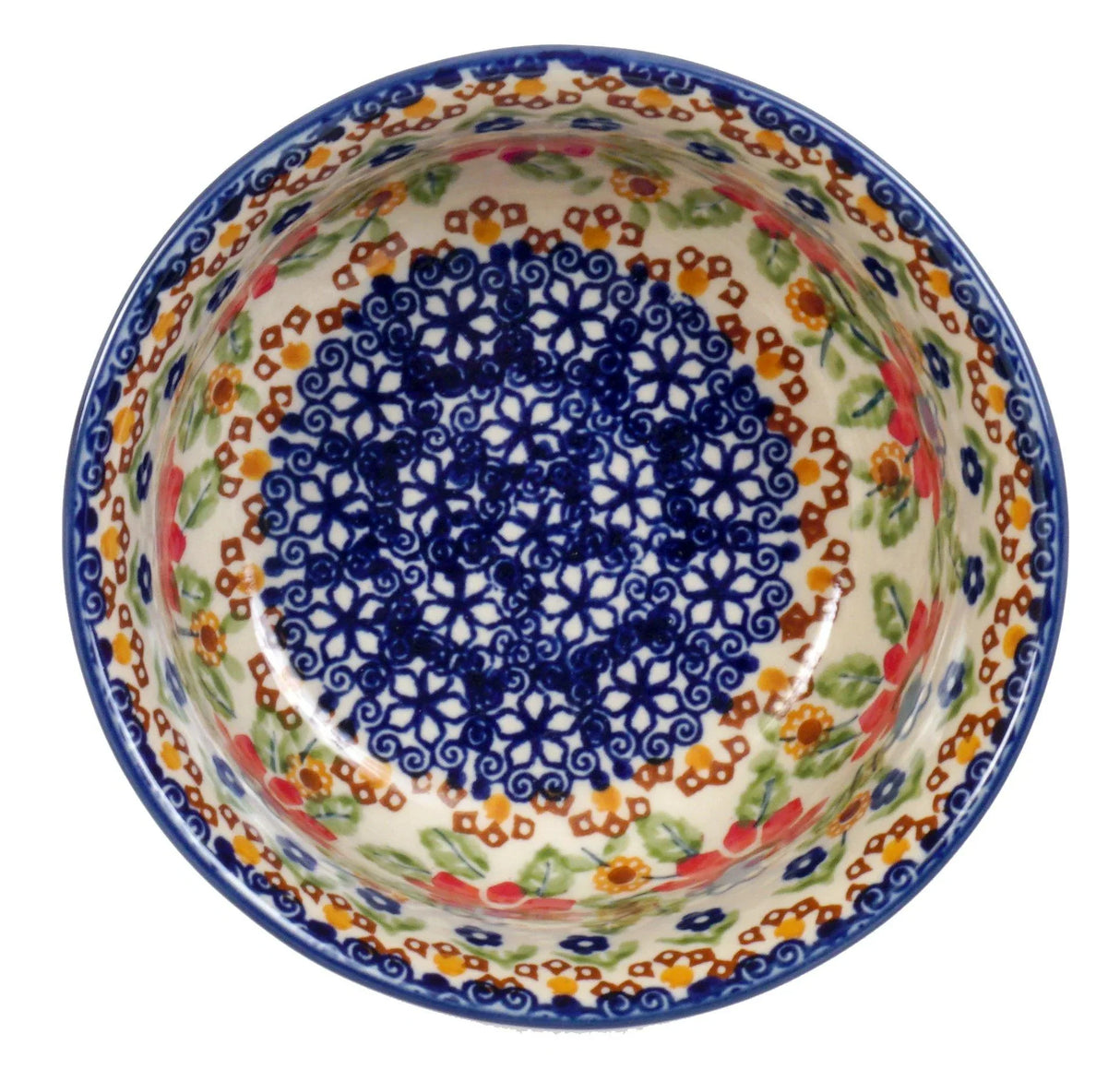 Bowl, Round, 5.5" in "Mediterranean Blossoms" by Manufaktura | M083S-P274