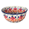 Polish Pottery 5.5" Bowl (Stellar Celebration) | M083S-P309 at PolishPotteryOutlet.com