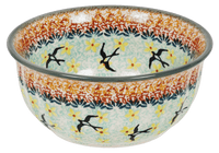 A picture of a Polish Pottery 5.5" Bowl (Capistrano) | M083S-WK59 as shown at PolishPotteryOutlet.com/products/55-bowls-capistrano