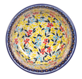 Polish Pottery 5.5" Bowl (Wildflower Mix) | M083S-WK68 Additional Image at PolishPotteryOutlet.com
