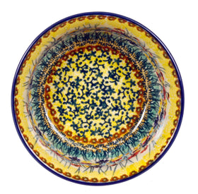 Polish Pottery 5.5" Bowl (Sunlit Wildflowers) | M083S-WK77 Additional Image at PolishPotteryOutlet.com