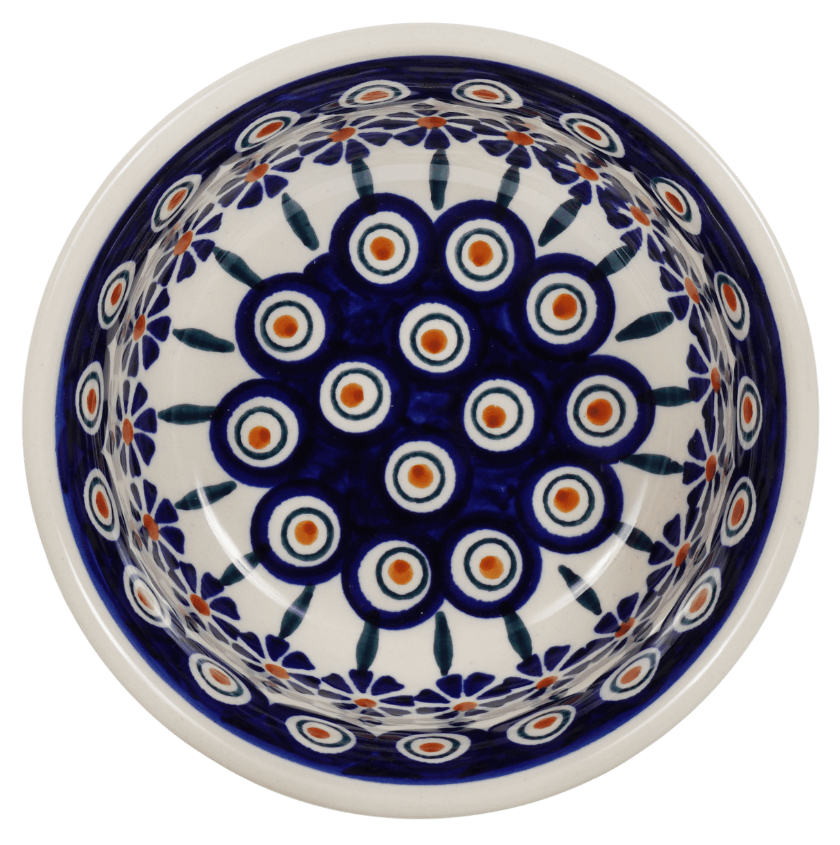 Bowl, Round, 5.5" in "Floral Peacock" by Manufaktura | M083T-54KK