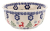 Polish Pottery 5.5" Bowl (Reindeer Games) | M083T-BL07 at PolishPotteryOutlet.com