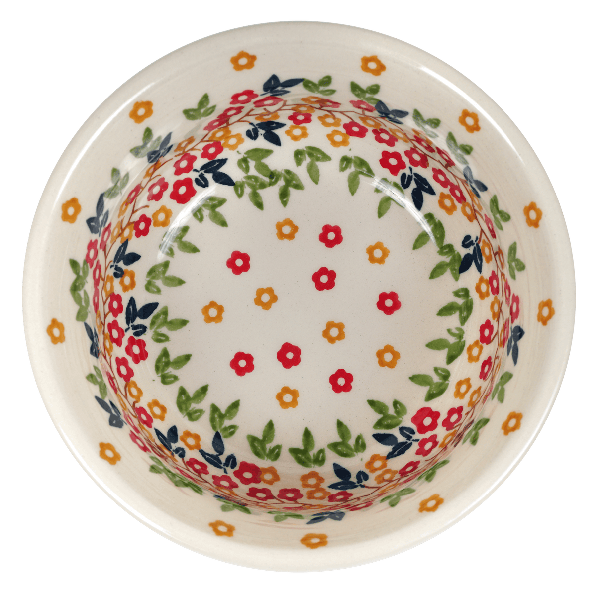 Bowl, Round, 5.5" in "Autumn Wreath" by Manufaktura | M083T-KK02