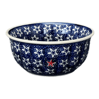 A picture of a Polish Pottery 5.5" Bowl (Lone Star) | M083T-LG01 as shown at PolishPotteryOutlet.com/products/5-5-bowl-lone-star-m083t-lg01
