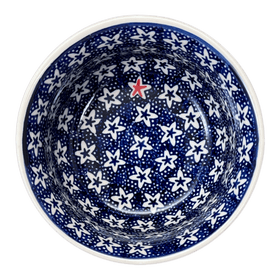 Polish Pottery 5.5" Bowl (Lone Star) | M083T-LG01 Additional Image at PolishPotteryOutlet.com
