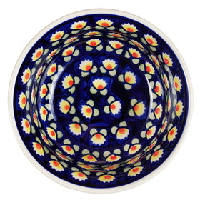 Polish Pottery 5.5" Bowl (Tulip Azul) | M083T-LW Additional Image at PolishPotteryOutlet.com