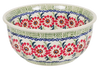 Polish Pottery 5.5" Bowl (Woven Reds) | M083T-P181 at PolishPotteryOutlet.com