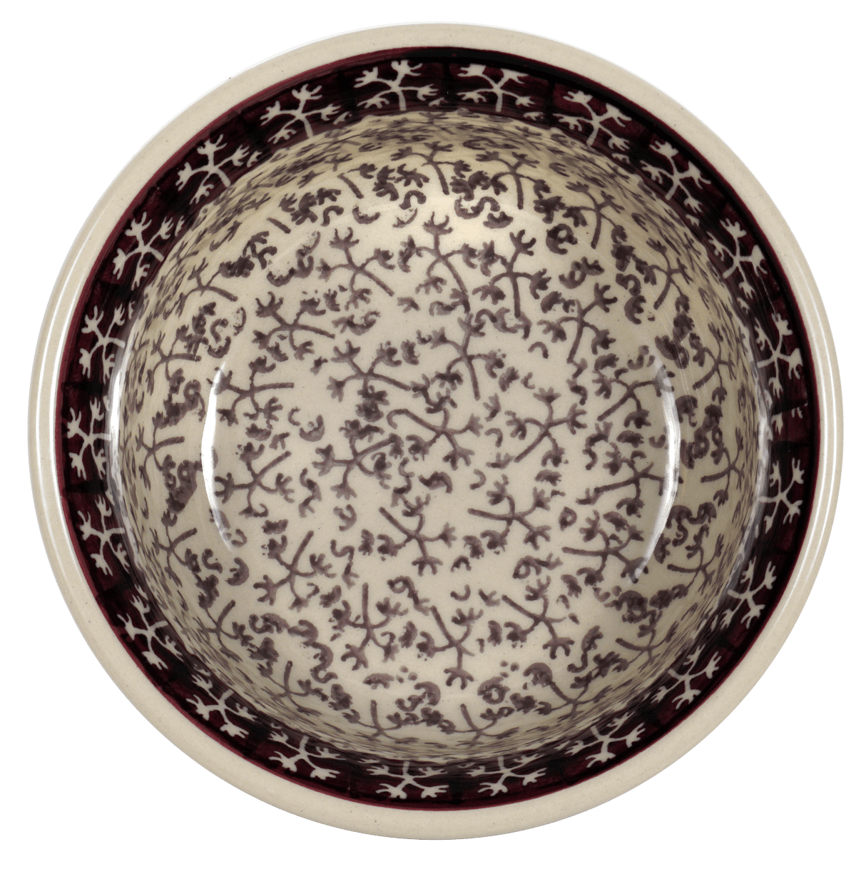 Bowl, Round, 5.5" in "Merlot Thicket" by Manufaktura | M083T-P352