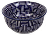 Polish Pottery 5.5" Bowl (Blue Basket Weave) | M083U-32 at PolishPotteryOutlet.com