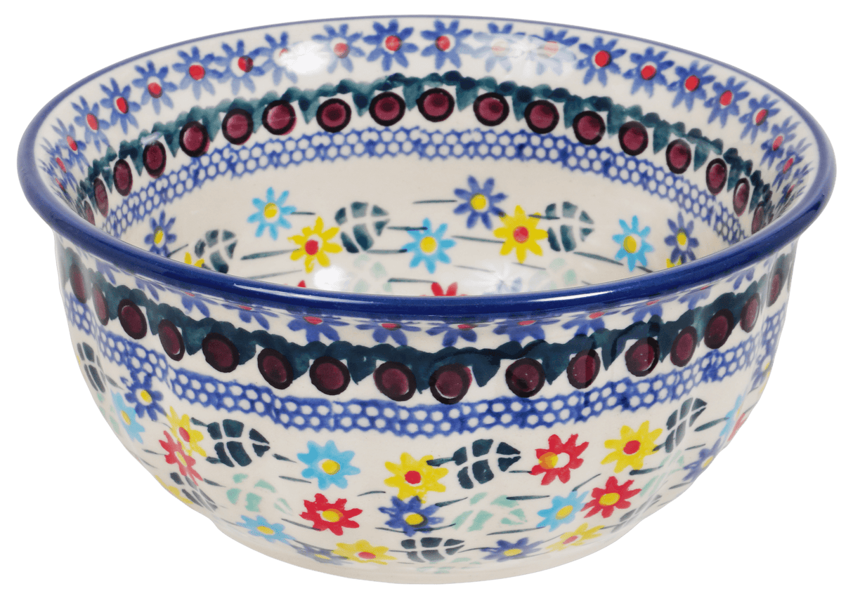 Bowl, Round, 5.5" in "Floral Swirl" by Manufaktura | M083U-BL01