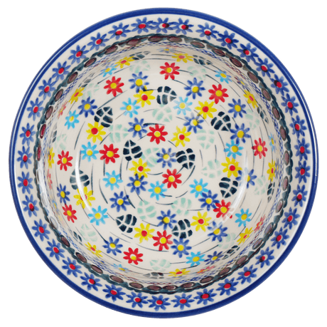 Bowl, Round, 5.5" in "Floral Swirl" by Manufaktura | M083U-BL01