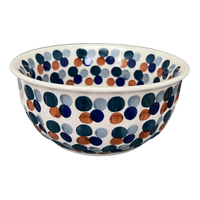A picture of a Polish Pottery 5.5" Bowl (Fall Confetti) | M083U-BM01 as shown at PolishPotteryOutlet.com/products/5-5-bowl-berry-bunches-m083u-bm01